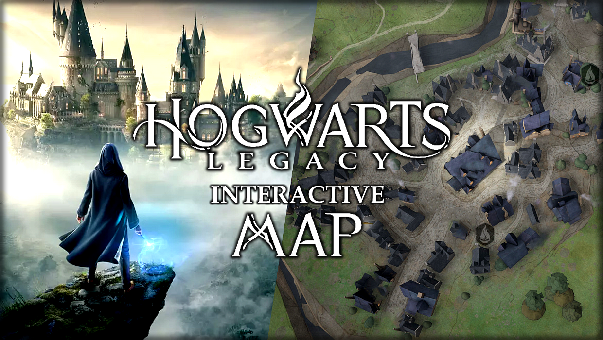 Hogwarts Legacy World Map Preview